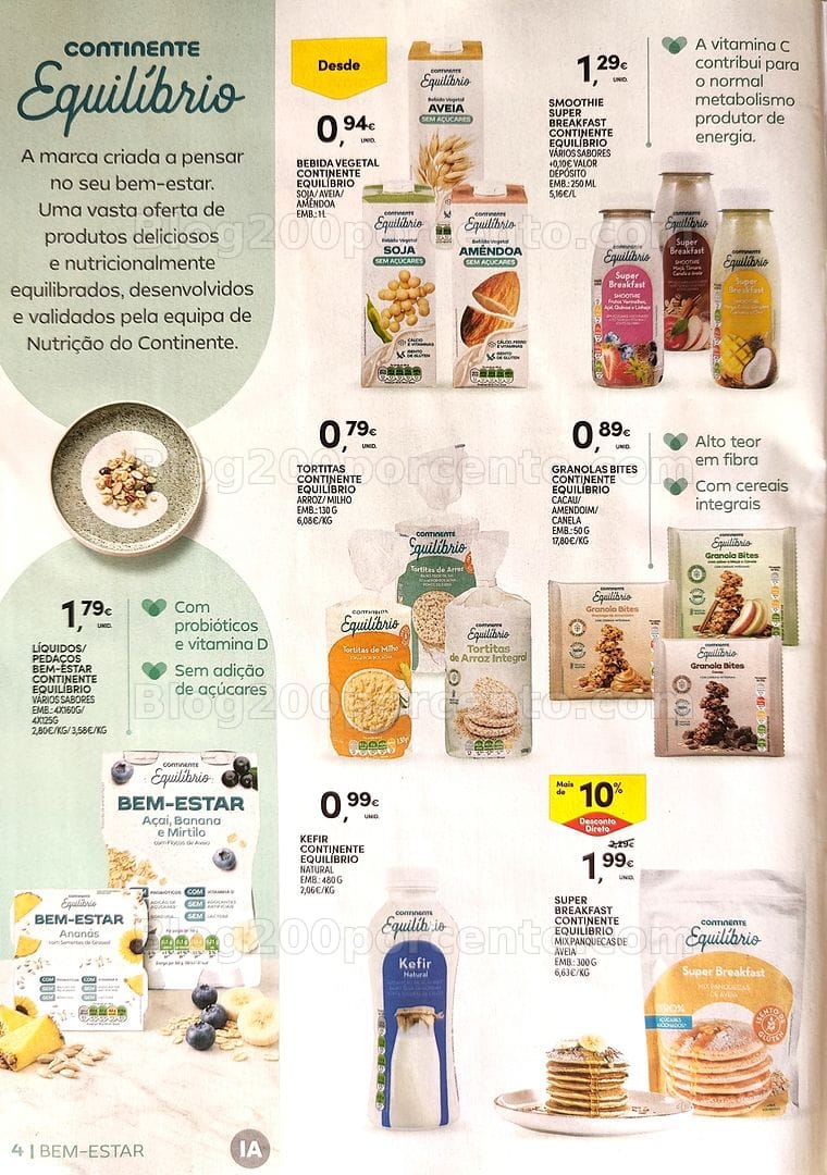 Antevisão Folheto CONTINENTE Bem-Estar Promoções de 20 outubro a 1 novembro